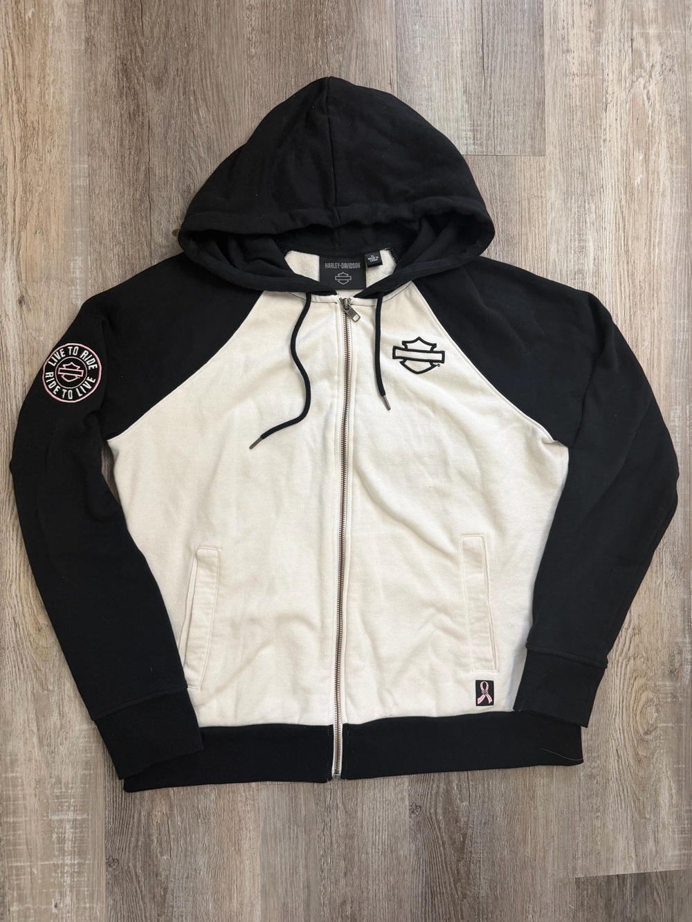 Harley-Davidson Women’s Breast Cancer Awareness Hoodie, size XL like NEW🔥